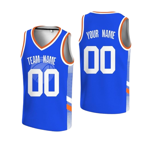 Custom basketball jerseys tailored for teams and players.