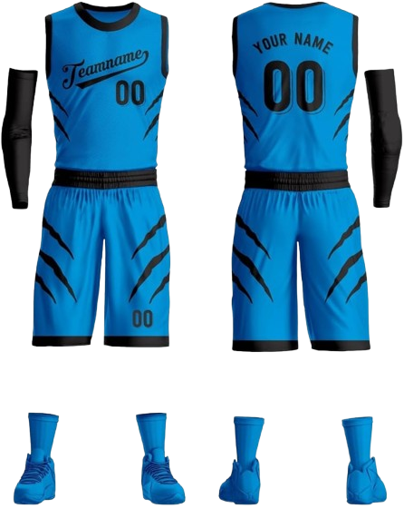 Custom basketball jerseys tailored for teams and players.