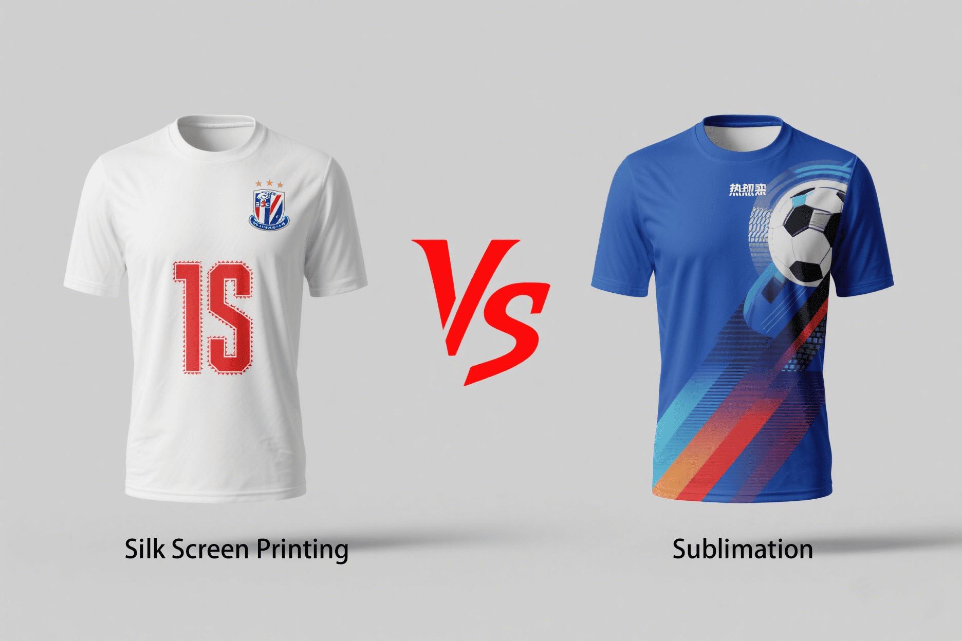 Comparison of sublimated vs screen printed jersey